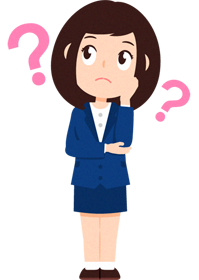 ビジネスイラスト/女性_なぜかしら?