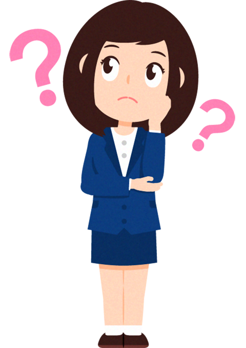 ビジネスイラスト/女性_なぜかしら?