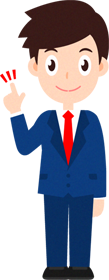 「ここがポイントです」営業職イラスト_男性2