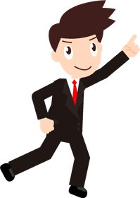 やるぞ！気合の入ったサラリーマンのイラスト