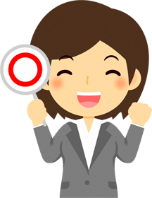 女性営業職のイラスト/正解です