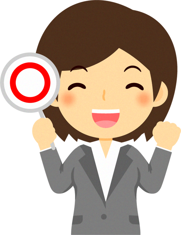 女性営業職のイラスト/正解です