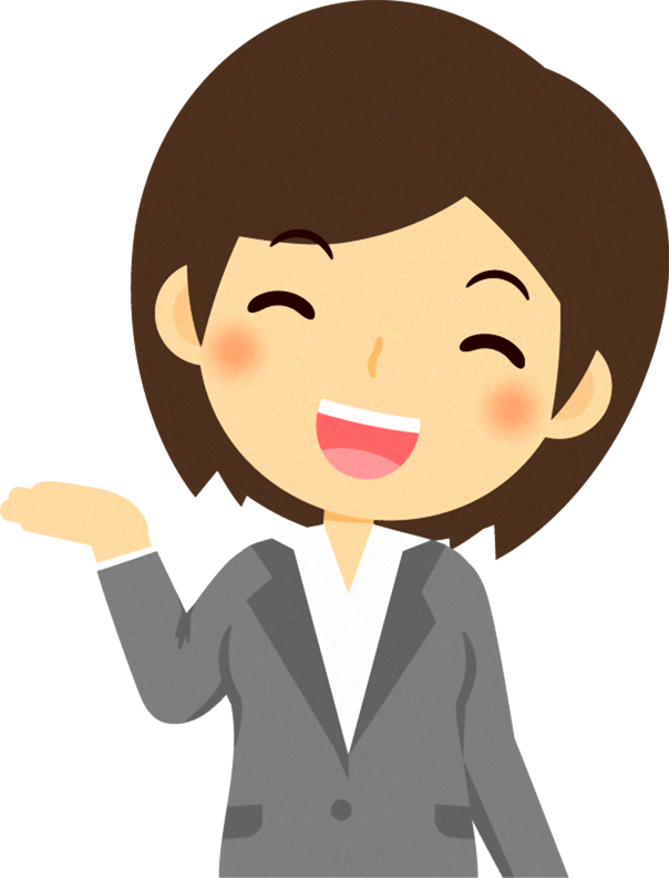 女性営業職のイラスト/案内する