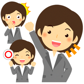 営業職イラスト/女性