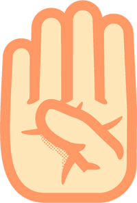 けの手話イラスト