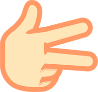 しの手話イラスト