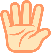 ての手話イラスト