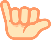 やの手話イラスト