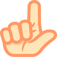 れの手話イラスト