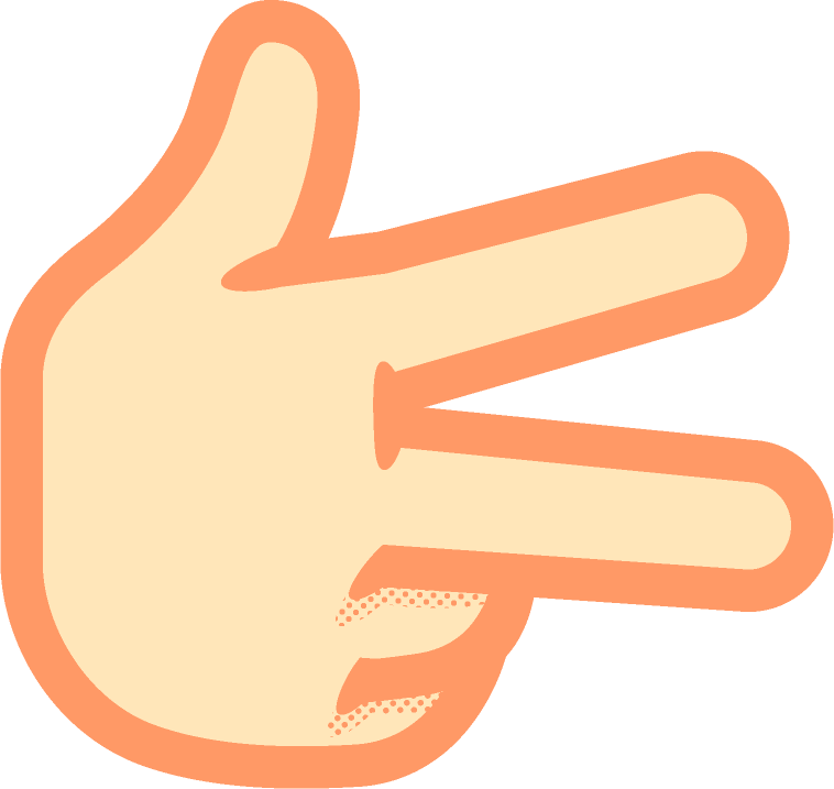 しの手話イラスト