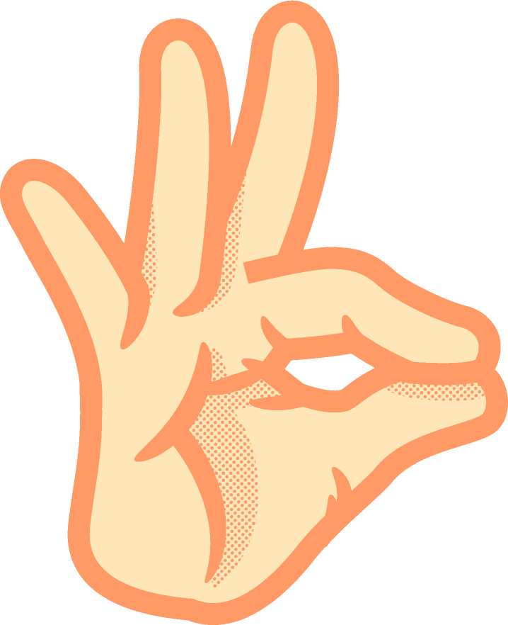 めの手話イラスト