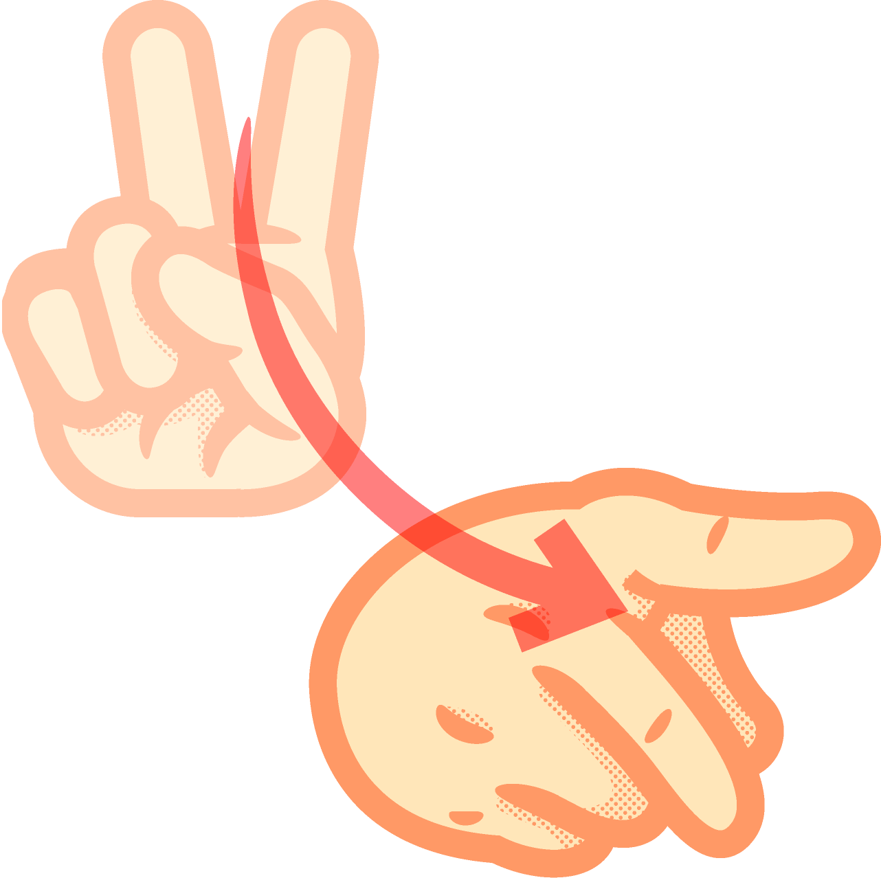 りの手話イラスト