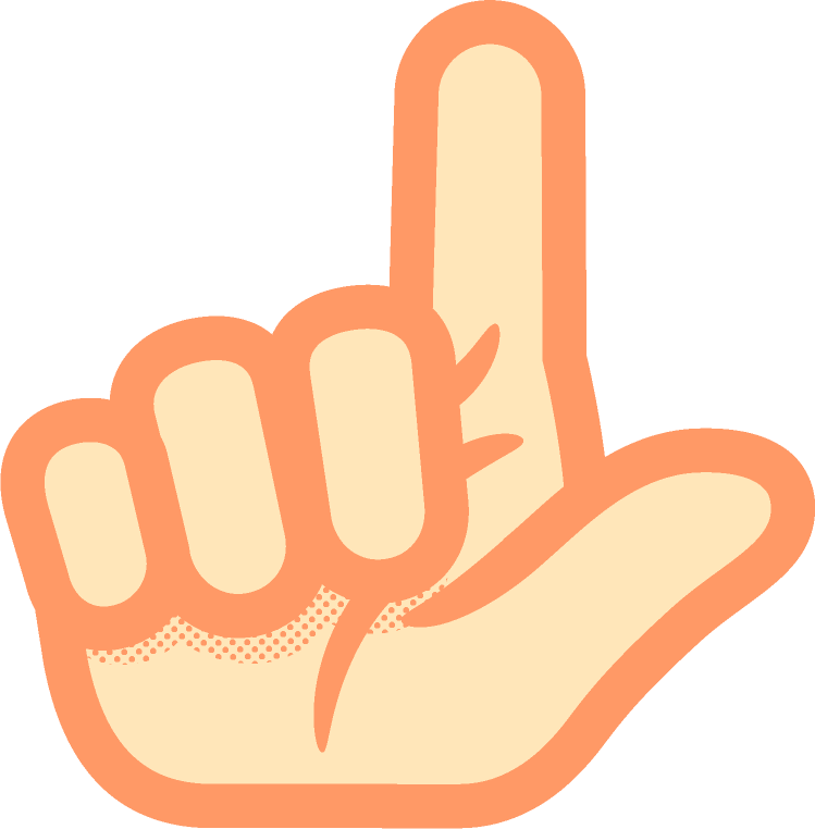 れの手話イラスト