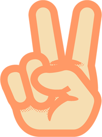 2の手話イラスト