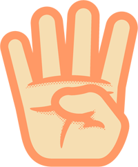 4の手話イラスト