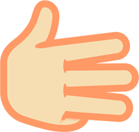 8の手話イラスト