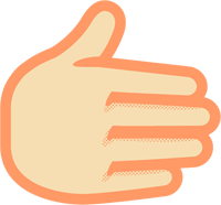 9の手話イラスト