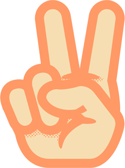 2の手話イラスト