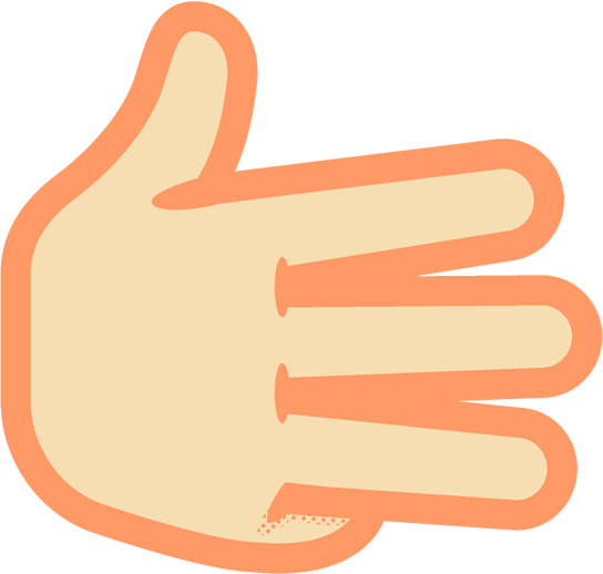 8の手話イラスト