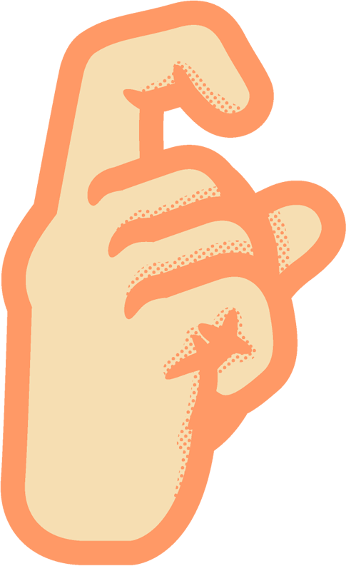 10の手話イラスト