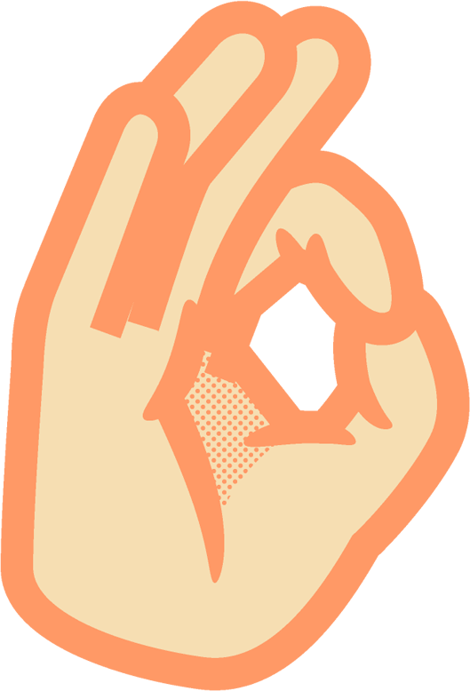 0の手話イラスト