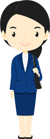 女性のイラスト/スーツ