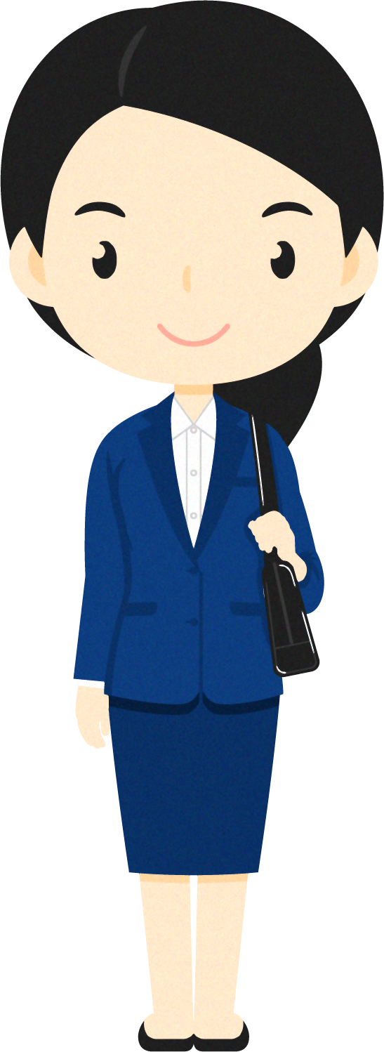 女性のイラスト/スーツ