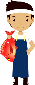 魚屋のイラスト