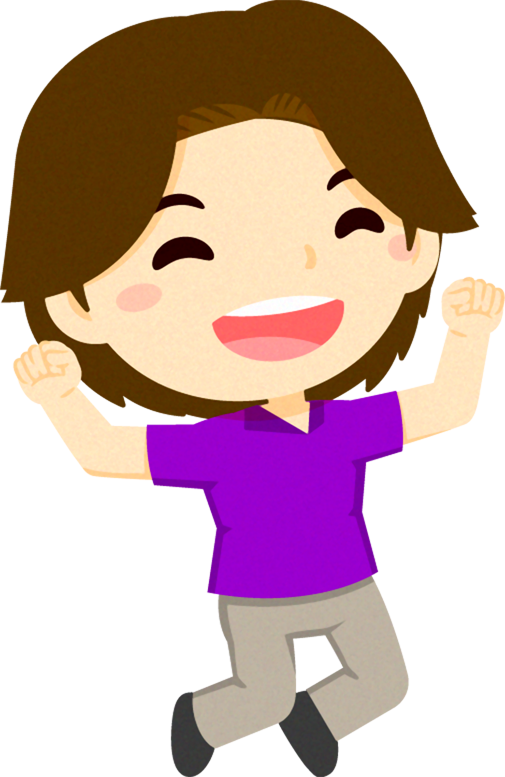 ジャンプする人々のイラスト_男の子3