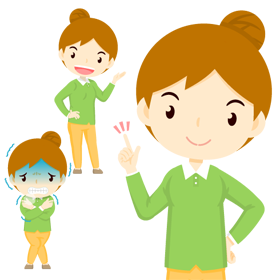 人の仕草イラスト