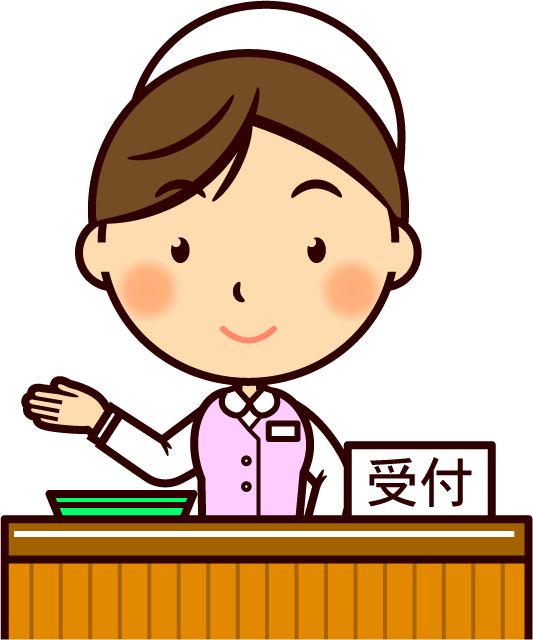 病院受付イラスト
