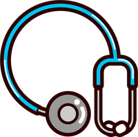 聴診器のイラスト