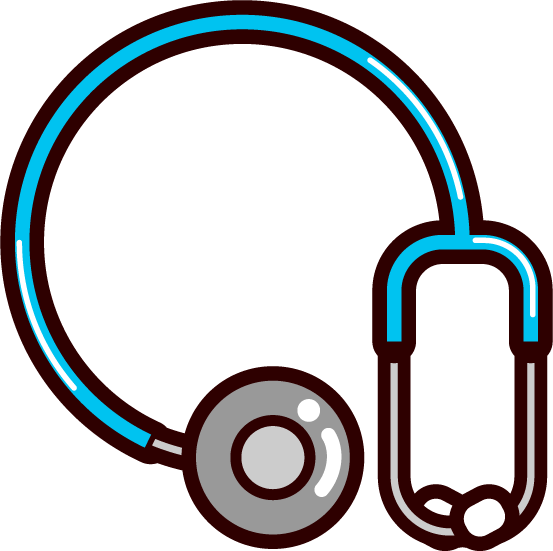 聴診器のイラスト
