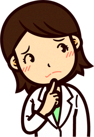 女性の栄養士イラスト/思案する