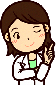 女性の栄養士イラスト/ポイントを指摘する