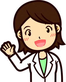 女性の栄養士イラスト/手を振る