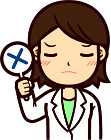 女性の栄養士イラスト/不正解