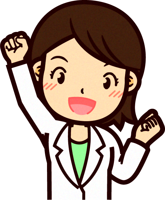 女性の栄養士イラスト/やる気満々