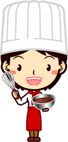 パティシエールのイラスト