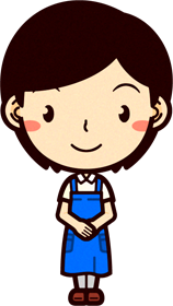女性ショップ店員イラスト