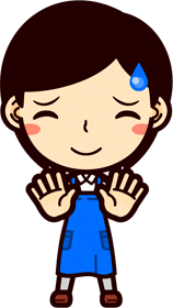 女性ショップ店員イラスト/宥める