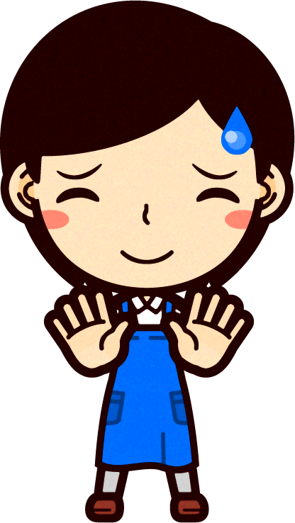 女性ショップ店員イラスト/宥める