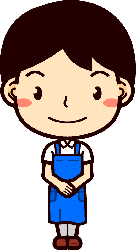男性ショップ店員イラスト