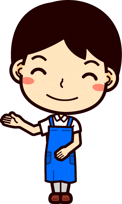 男性ショップ店員イラスト/案内する