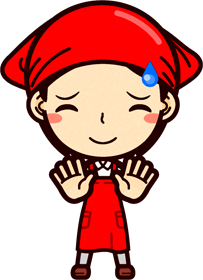 女性スーパーマーケットの店員イラスト/宥める