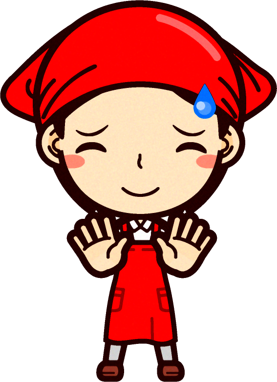 女性スーパーマーケットの店員イラスト/宥める