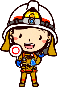 女性の消防士イラスト/正解です