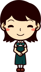 野菜ソムリエのイラスト/ほほ笑む