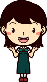 野菜ソムリエのイラスト/両手でガッツポーズ