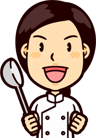 料理人イラスト/女2